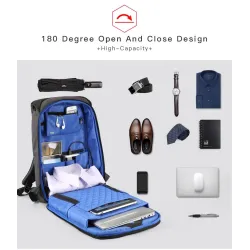 Sac à dos multifonction à la mode - avec port de chargement USB - sac pour ordinateur portable 13" / 15"