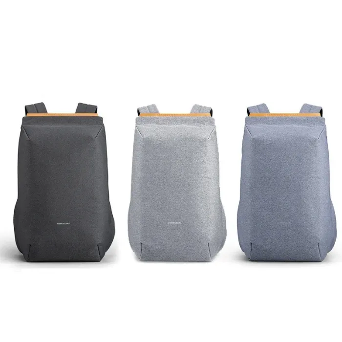 Fashionable backpack - bag for 15'' laptop - with USB charging port - waterproof