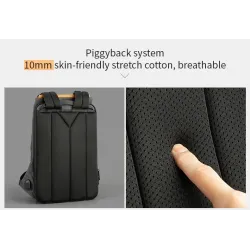 Trendig ryggsäck - väska för 15 '' bärbar dator - med USB -laddningsport - vattentät