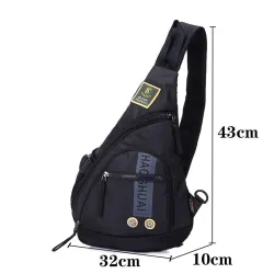 Mini sac poitrine / épaule - sac à dos - nylon imperméable - unisexe