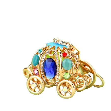llaveroCalabaza de cristal - carruaje - llavero