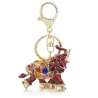 Colorful crystal elephant - keychain