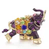 Colorful crystal elephant - keychain