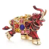 Colorful crystal elephant - keychain