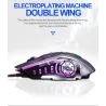 Professional optical gaming mouse - 6 buttons - wired - 3200DPI - LED - silent