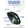 Professional optical gaming mouse - 6 buttons - wired - 3200DPI - LED - silent
