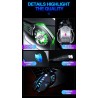 Professional optical gaming mouse - 6 buttons - wired - 3200DPI - LED - silentMouses