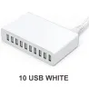 Wieloportowa ładowarka USB - szybkie ładowanie - 5 / 6 / 10 portów - 60WŁadowarki