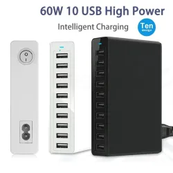 Meerdere poorten USB-oplader - snel opladen - 5 / 6 / 10 poorten - 60WOpladers