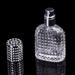 Flacone in vetro ricaricabile per profumo con atomizzatore 30 ml - 50 ml
