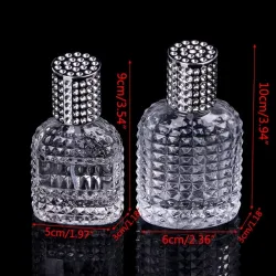Flacon en verre rechargeable pour parfum avec atomiseur 30 ml - 50 ml