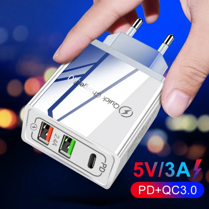 Universele oplader - snel opladen - 3.0 - PD - USB type-C - 30WOpladers