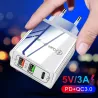 Universele oplader - snel opladen - 3.0 - PD - USB type-C - 30WOpladers