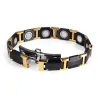Protectores de pantallaPulsera magnética - acero de tungsteno cerámico negro - unisex - protección radiológica