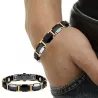 Bransoletka magnetyczna - czarna ceramiczna stal wolframowa - unisex - ochrona przed promieniowaniemOchrona ekranu