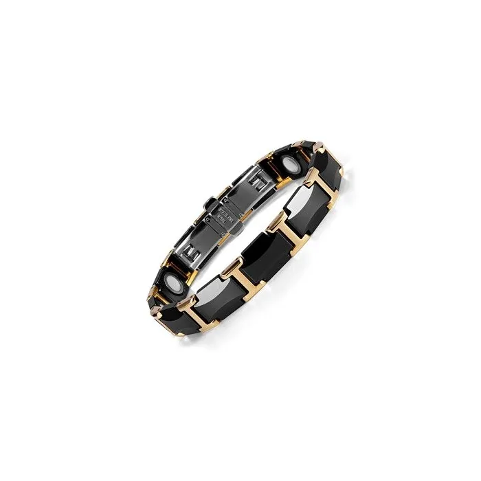Protectores de pantallaPulsera magnética - acero de tungsteno cerámico negro - unisex - protección radiológica