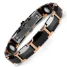 Bransoletka magnetyczna - czarna ceramiczna stal wolframowa - unisex - ochrona przed promieniowaniemOchrona ekranu
