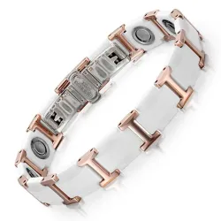 Magnetische armband - zwart keramisch wolfraamstaal - unisex - stralingsbeschermingSchermbeschermers