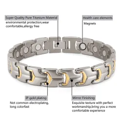 PulserasPulsera de salud magnética de moda - titanio - protección radiológica