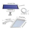 Kinkiet zewnętrzny ogrodowy - wodoodporna lampa solarna - regulowana - 48 LEDOświetlenia słonecznego