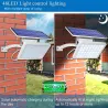 Kinkiet zewnętrzny ogrodowy - wodoodporna lampa solarna - regulowana - 48 LEDOświetlenia słonecznego