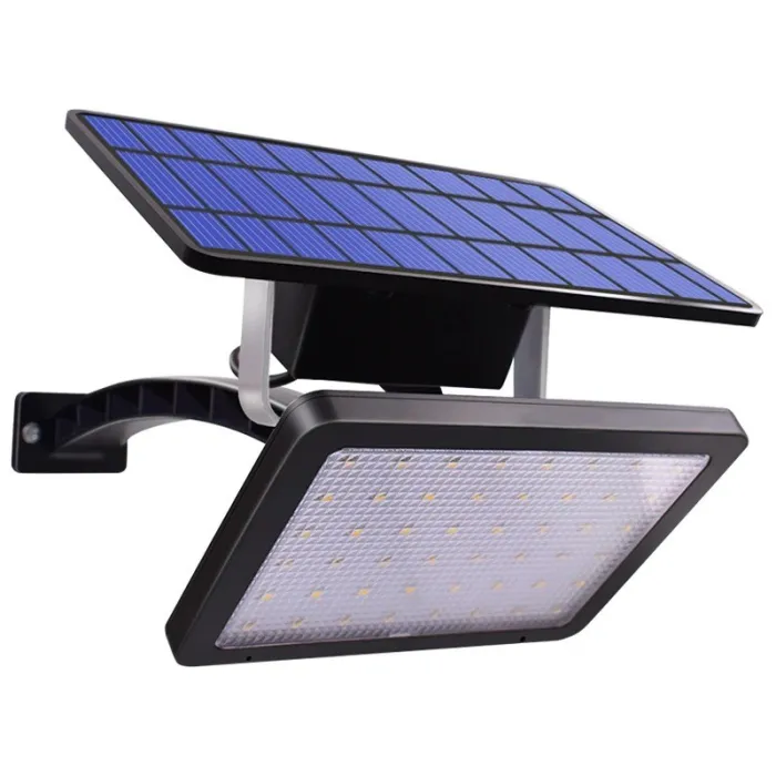 Kinkiet zewnętrzny ogrodowy - wodoodporna lampa solarna - regulowana - 48 LEDOświetlenia słonecznego