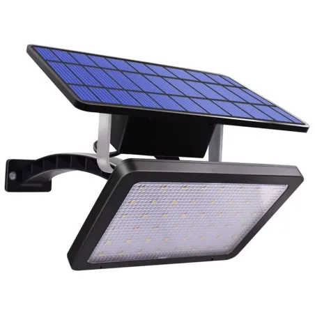 Kinkiet zewnętrzny ogrodowy - wodoodporna lampa solarna - regulowana - 48 LEDOświetlenia słonecznego