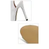 Sexy High Heel Stiefel - mit Reißverschlüssen / Schnalle - Knöchellang - offene Spitze / Ferse