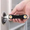 llaveroModern key organiser - carbon keychain
