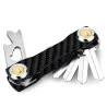 llaveroModern key organiser - carbon keychain