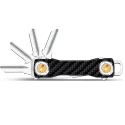 llaveroModern key organiser - carbon keychain