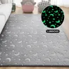 Thick luminous carpet - plush fluffy mat