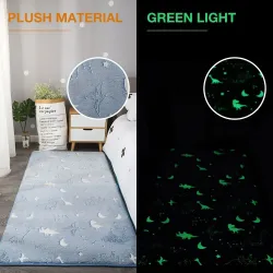 Thick luminous carpet - plush fluffy mat