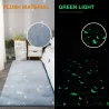 Thick luminous carpet - plush fluffy mat