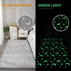 Thick luminous carpet - plush fluffy mat