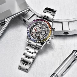 Pagani Design - luxury Quartz watch with rainbow crystals - automaticWatches