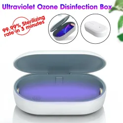 Uniwersalne pudełko do dezynfekcji - sterylizator - do telefonów / masek na twarz / zabawek - światło UV - z kablem USBMaski ...