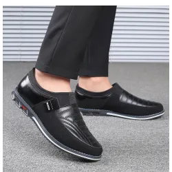 Eleganckie klasyczne buty męskie - wsuwaneButy
