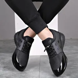 Fashionable men's sneakers - breathable - genuine leather