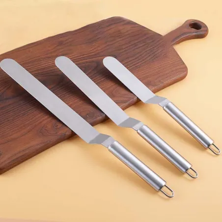 Spatule à crème en acier inoxydable - couteau - pour la décoration de gâteaux