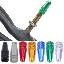 Fahrradradventil - Aluminiumkappe - Staubschutzkappen - 5 Stück