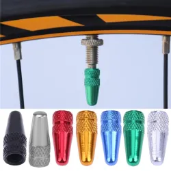 Fahrradradventil - Aluminiumkappe - Staubschutzkappen - 5 Stück