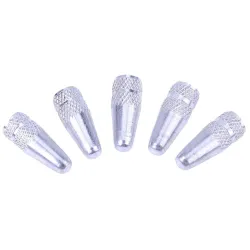 Fahrradradventil - Aluminiumkappe - Staubschutzkappen - 5 Stück