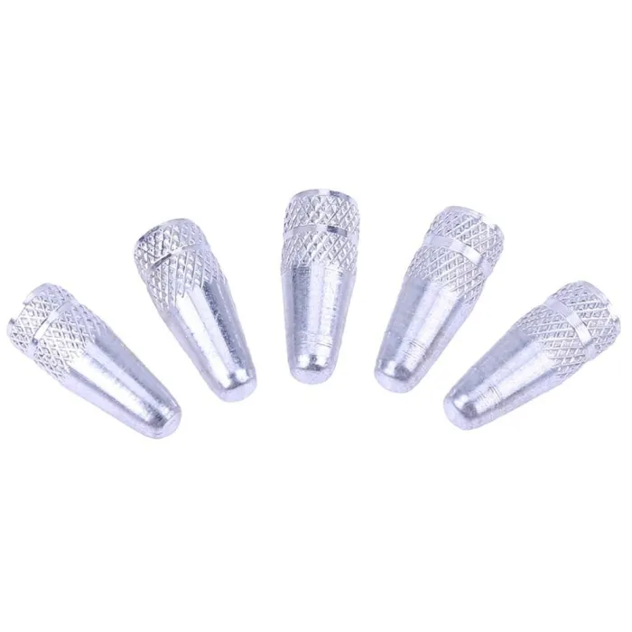Fahrradradventil - Aluminiumkappe - Staubschutzkappen - 5 Stück
