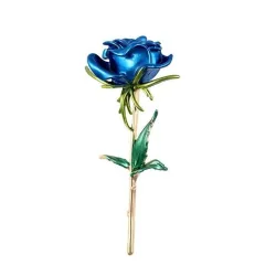 Elegante Brosche - Emaille Rose