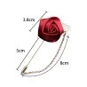 Goldene Brosche mit Rose / Kette - Unisex