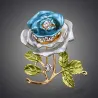 Modische Brosche - mit 3D-Kristallrose