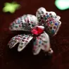 BrochesBrooch with crystal narcissus - multicolor rhinestones