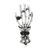 Kristallen schedel hand - vintage brocheBroches