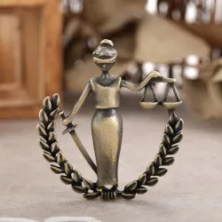 Peace Woman - Anwaltsabzeichen - Metallbrosche